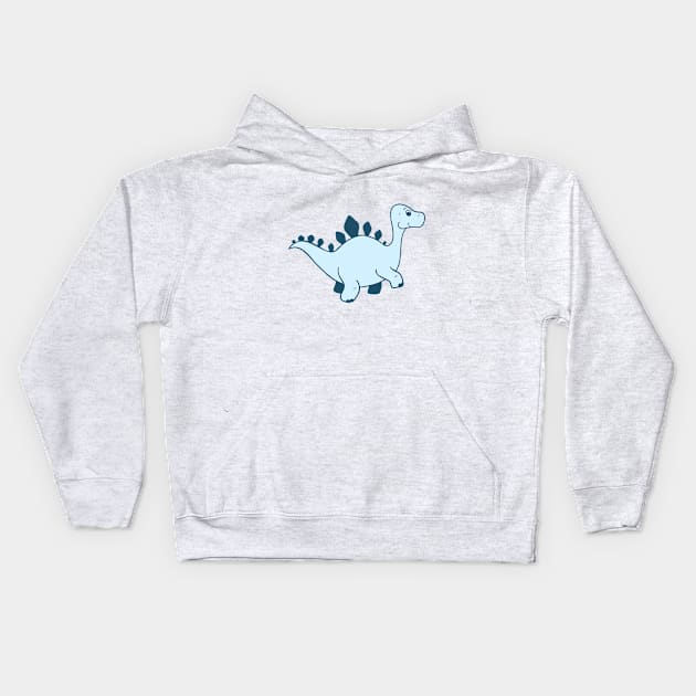 Blue Dinosaur Kids Hoodie by Penny+Florence